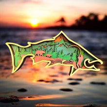 Load image into Gallery viewer, Wood Layered Salmon - Havana Art