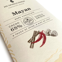 Load image into Gallery viewer, Mayan Dark Milk 68% - Hummingbird Chocolate - 60g