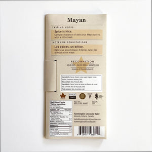 Mayan Dark Milk 68% - Hummingbird Chocolate - 60g