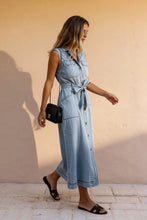 Load image into Gallery viewer, Melody Denim button Front Dress