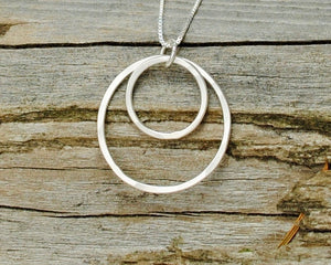 Nesting Two Hoop Necklace - Elements Gallery