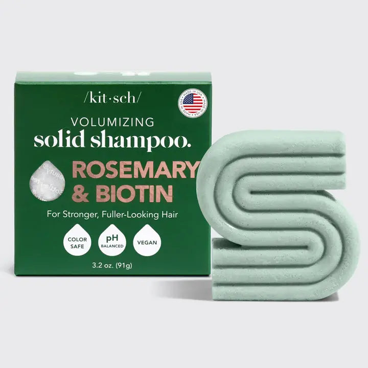 Rosemary & Biotin Volumizing Shampoo Bar - Kitsch