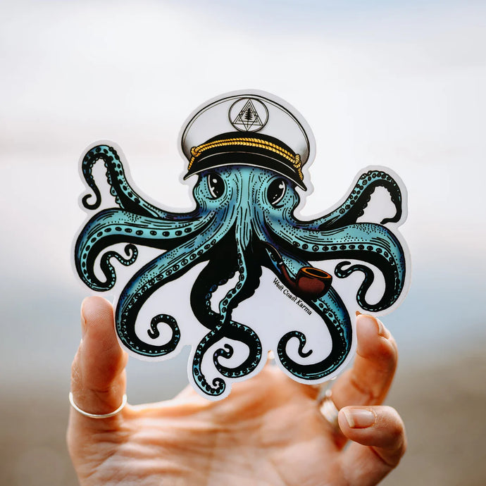 West Coast Karma Captain Octo Vinyl Sticker