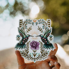 Load image into Gallery viewer, Cottage Hummingbird Vinyl Sticker