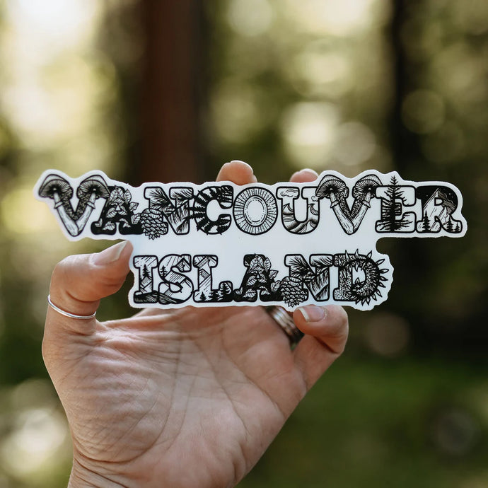 West Coast Karma Vancouver Island WordsVinyl Sticker