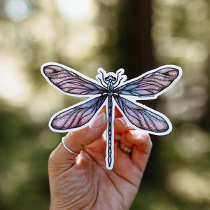 Ethereal Dragonfly Vinyl Sticker