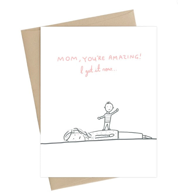 Mom, Your Amazing!  Mother's Day Card - Little May Papery