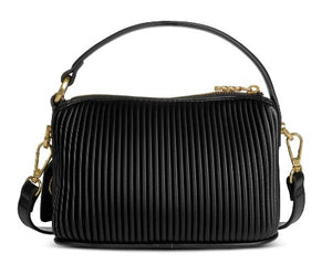 Ella Crossbody - Black Pleated