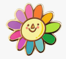 Load image into Gallery viewer, Rainbow Flower Enamel Pin