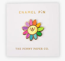 Load image into Gallery viewer, Rainbow Flower Enamel Pin