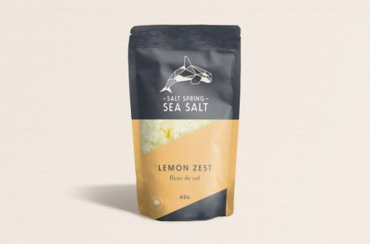 Salt Spring Sea Salt - Lemon Zest Fleur De Sel