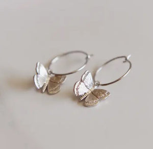 Butterfly Hoop - Oh So Lovely - Gold/Silver