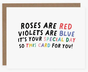 Roses Are Red - Card
