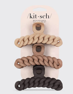 Eco-Friendly Chain Claw Clip (3 Pack) - Neutral - Kitsch