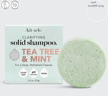 Load image into Gallery viewer, Tea Tree + Mint Clarifying Shampoo Bar - Kitsch
