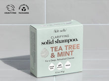 Load image into Gallery viewer, Tea Tree + Mint Clarifying Shampoo Bar - Kitsch