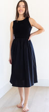 Load image into Gallery viewer, Alyce Midi Poplin Dress in Black - Priv Clothing