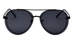 I-SEA Avalon Polarized Sunglasses - Matt Black/Smoke