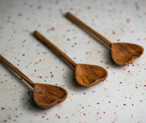 Hand-carved Heart Tea Spoon - JusTea