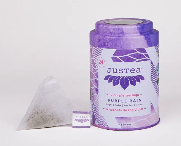 Purple Rain Tea Bag Tin - JusTea