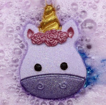 Load image into Gallery viewer, Mini Unicorn Head Bath Bomb