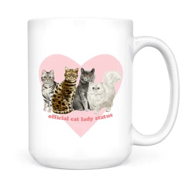 Official Cat Lady Status Mug - Pretty By Her