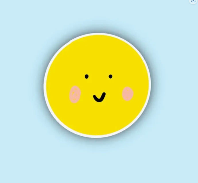 Smile With Rosie Cheeks Vinyl Sticker- Little May Papery
