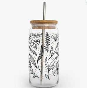 Glass Can With Bamboo Lid