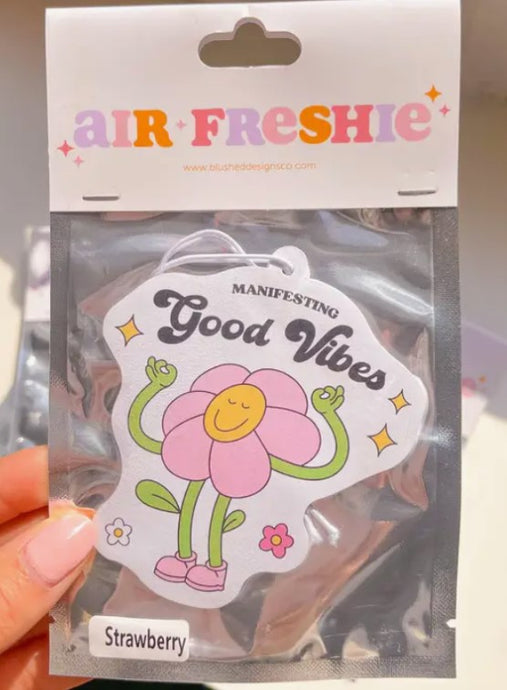 Manifest Good Vibes - Strawberry - Air Freshie