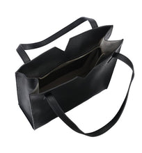 Load image into Gallery viewer, Alicia Tote II - Black Pebbled