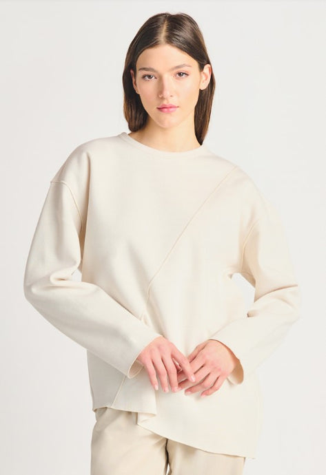 Asymmetrical Hem Sweatshirt - Dex
