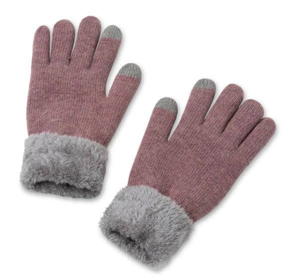 Lemon Loungewear - Medium Pink - Wooly Tech Glove