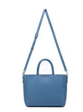 Load image into Gallery viewer, Wanda Tote - Muted Blue Pebbled