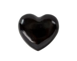Mini Soapstone Heart - Black
