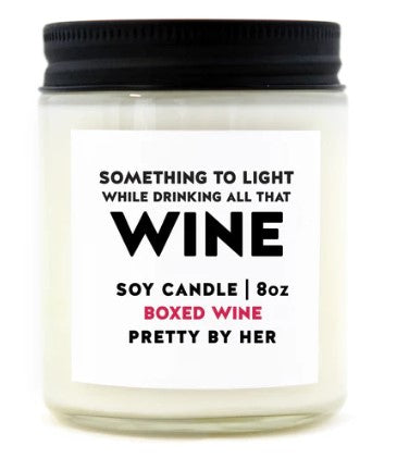 Drinking All That Wine - Candle