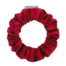 Load image into Gallery viewer, Chelsea King Thin Satin Sleep Scrunchie - Scarlet