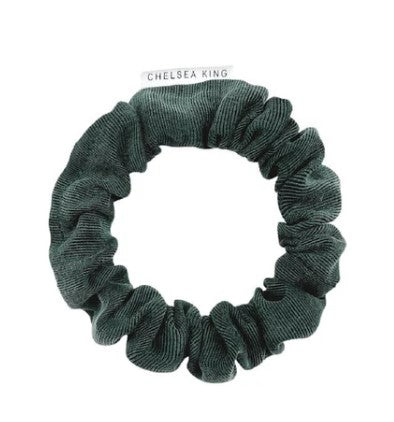 Chelsea King Thin Scrunchie - Luxe Emerald