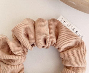 Chelsea King Thin Scrunchie - Luxe Nude Blush