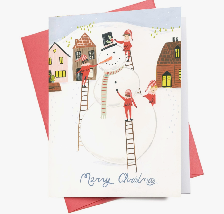 Elves Merry Christmas Greeting Card