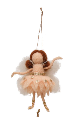 Wool Felt Ballerina Ornament - 4 Styles