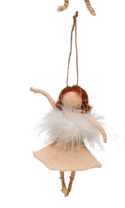 Wool Felt Ballerina Ornament - 4 Styles