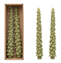 Load image into Gallery viewer, Tree Shaped Taper Candle (Set of 2)