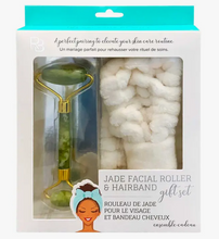 Load image into Gallery viewer, Jade Facial Roller &amp; Hairband Set - Relaxus