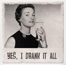 Load image into Gallery viewer, Retro Drunk Gals Coaster Set Of 4