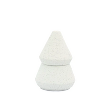 Load image into Gallery viewer, Small Cypress Fir White Speckled Tree Stack Candle