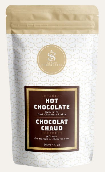 Decadent Hot Chocolate Flakes Pouch - Saxon Chocolates