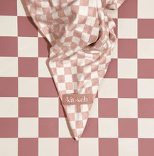 Load image into Gallery viewer, Extra Large Quick-Dry Hair Towel Wrap - Terracotta Checker - Kitsch
