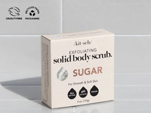 Load image into Gallery viewer, Sugar Exfoliating Body Scrub Bar - Kitsch