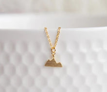 Load image into Gallery viewer, Canadian Rockies, Mountain Necklace - Gold - Oh So Lovely