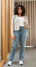 Load image into Gallery viewer, KCdiana HW Straight Jeans - Kaffe Curve